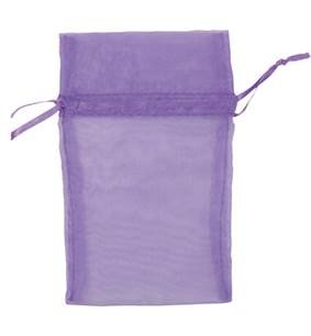 purple organza drawstring bag 27240-bx